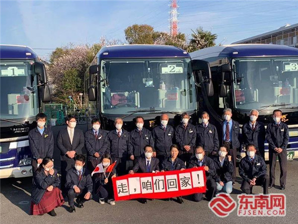 旅日侨胞、福建海外杰出女性联谊会理事——刘丹蕻（原田优美）运营的旅游大巴公司车队。刘丹蕻供图.jpg